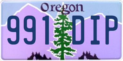 OR license plate 991DIP