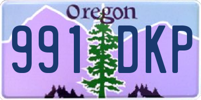 OR license plate 991DKP