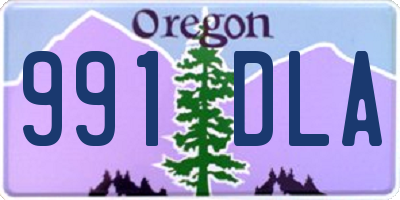 OR license plate 991DLA