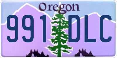 OR license plate 991DLC