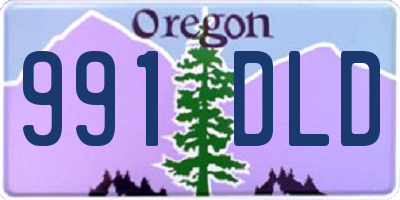 OR license plate 991DLD