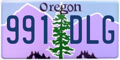 OR license plate 991DLG