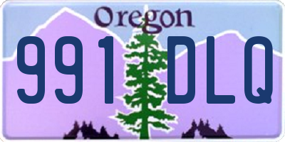 OR license plate 991DLQ