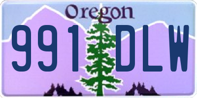 OR license plate 991DLW