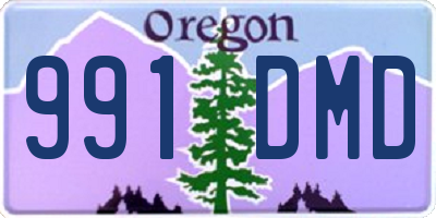 OR license plate 991DMD