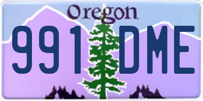 OR license plate 991DME