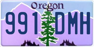 OR license plate 991DMH