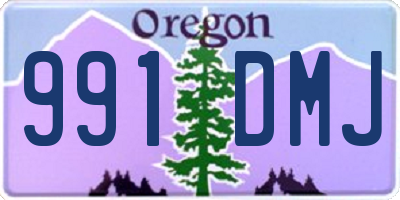 OR license plate 991DMJ
