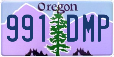 OR license plate 991DMP