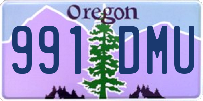 OR license plate 991DMU