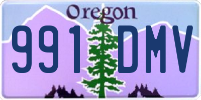 OR license plate 991DMV