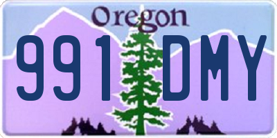 OR license plate 991DMY