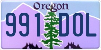 OR license plate 991DOL