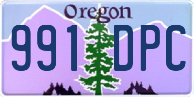 OR license plate 991DPC