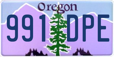OR license plate 991DPE