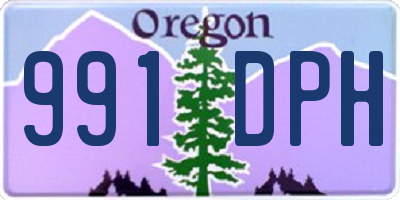 OR license plate 991DPH