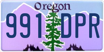 OR license plate 991DPR