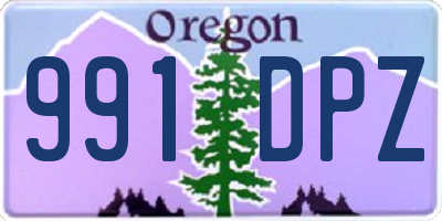 OR license plate 991DPZ
