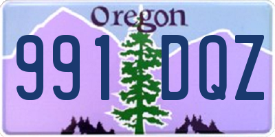 OR license plate 991DQZ