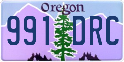 OR license plate 991DRC