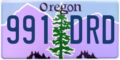 OR license plate 991DRD