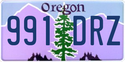 OR license plate 991DRZ