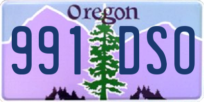 OR license plate 991DSO