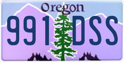 OR license plate 991DSS