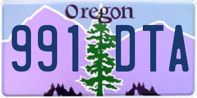 OR license plate 991DTA