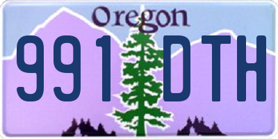 OR license plate 991DTH