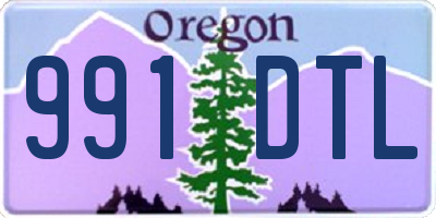 OR license plate 991DTL