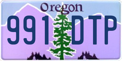 OR license plate 991DTP