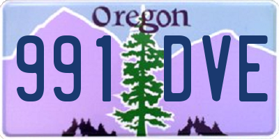 OR license plate 991DVE