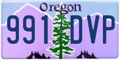 OR license plate 991DVP