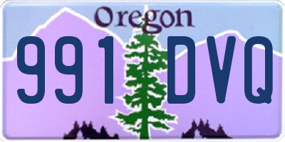 OR license plate 991DVQ