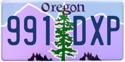 OR license plate 991DXP