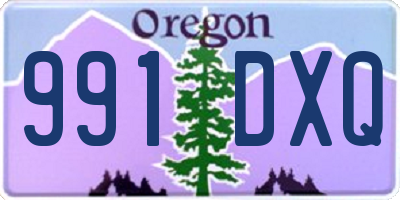 OR license plate 991DXQ