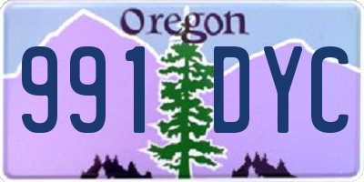 OR license plate 991DYC