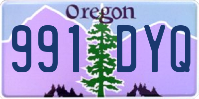 OR license plate 991DYQ