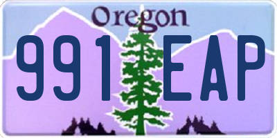 OR license plate 991EAP