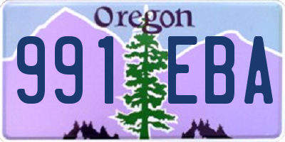 OR license plate 991EBA