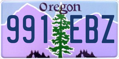 OR license plate 991EBZ