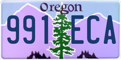 OR license plate 991ECA