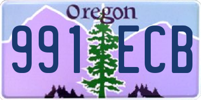 OR license plate 991ECB