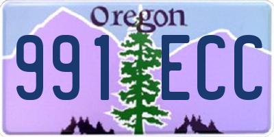 OR license plate 991ECC