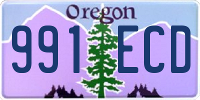 OR license plate 991ECD