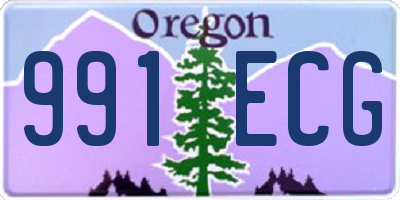 OR license plate 991ECG