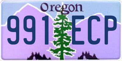 OR license plate 991ECP