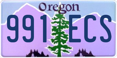 OR license plate 991ECS