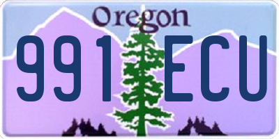 OR license plate 991ECU